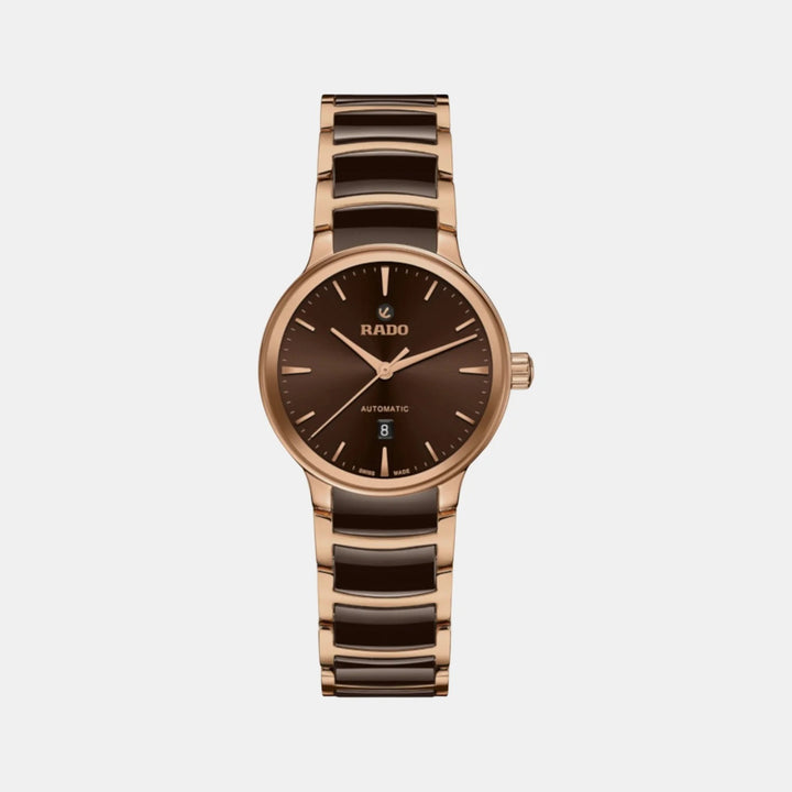 Rado Centrix 39.5mm Black Diamond Dial Steel Ceramic Automatic Watch (R30018712)