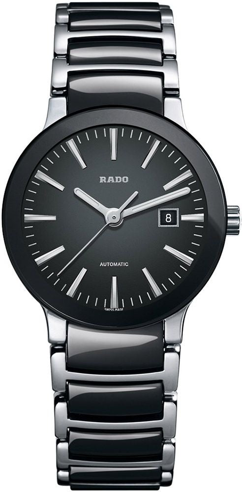 Rado Centrix Automatic 28mm Black Dial Black Ceramic Ladies Watch R30942152
