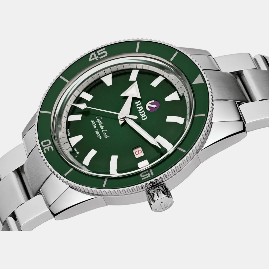 Rado Captain Cook Automatic 42mm Green Dial High-Tech Ceramic Diver&