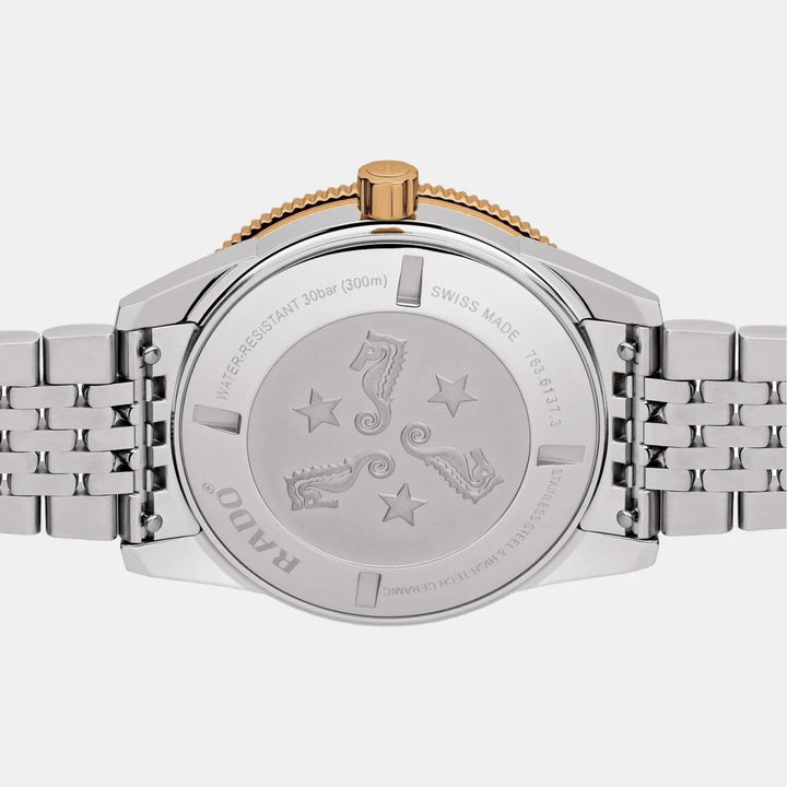 Rado Captain Cook Automatic 42mm Black Dial Rose Gold Two-Tone Men&