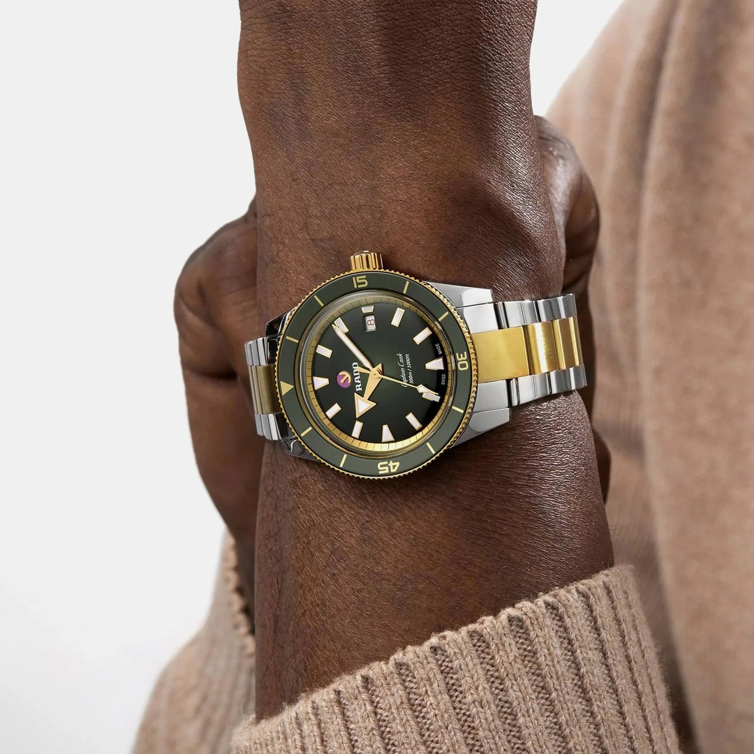 Rado Captain Cook Automatic 42mm Green Gradient Dial Two-Tone Men&