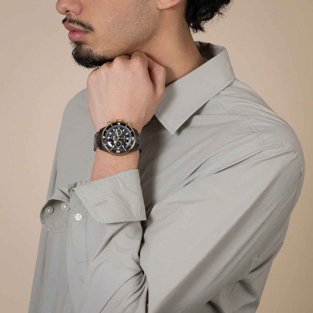 Rado Captain Cook High-Tech Ceramic Automatic Chronograph 43mm Black Men&