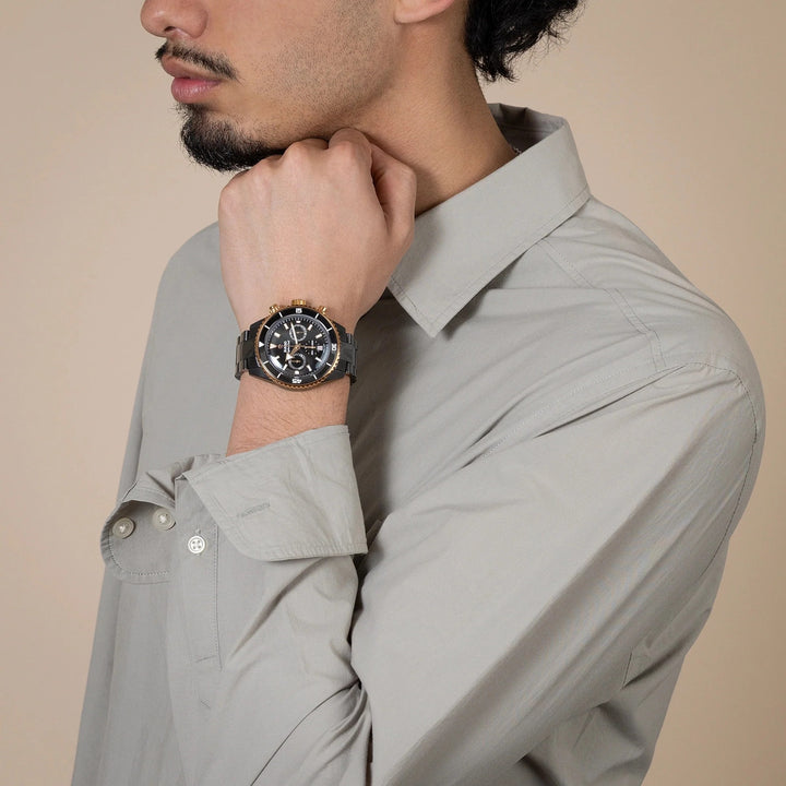 Rado Captain Cook High-Tech Ceramic Automatic Chronograph 43mm Black Men&