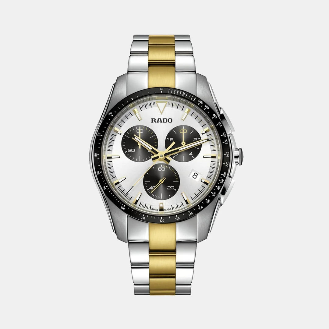 Rado HyperChrome Chronograph 44.9mm Silver Dial Two-Tone Men&
