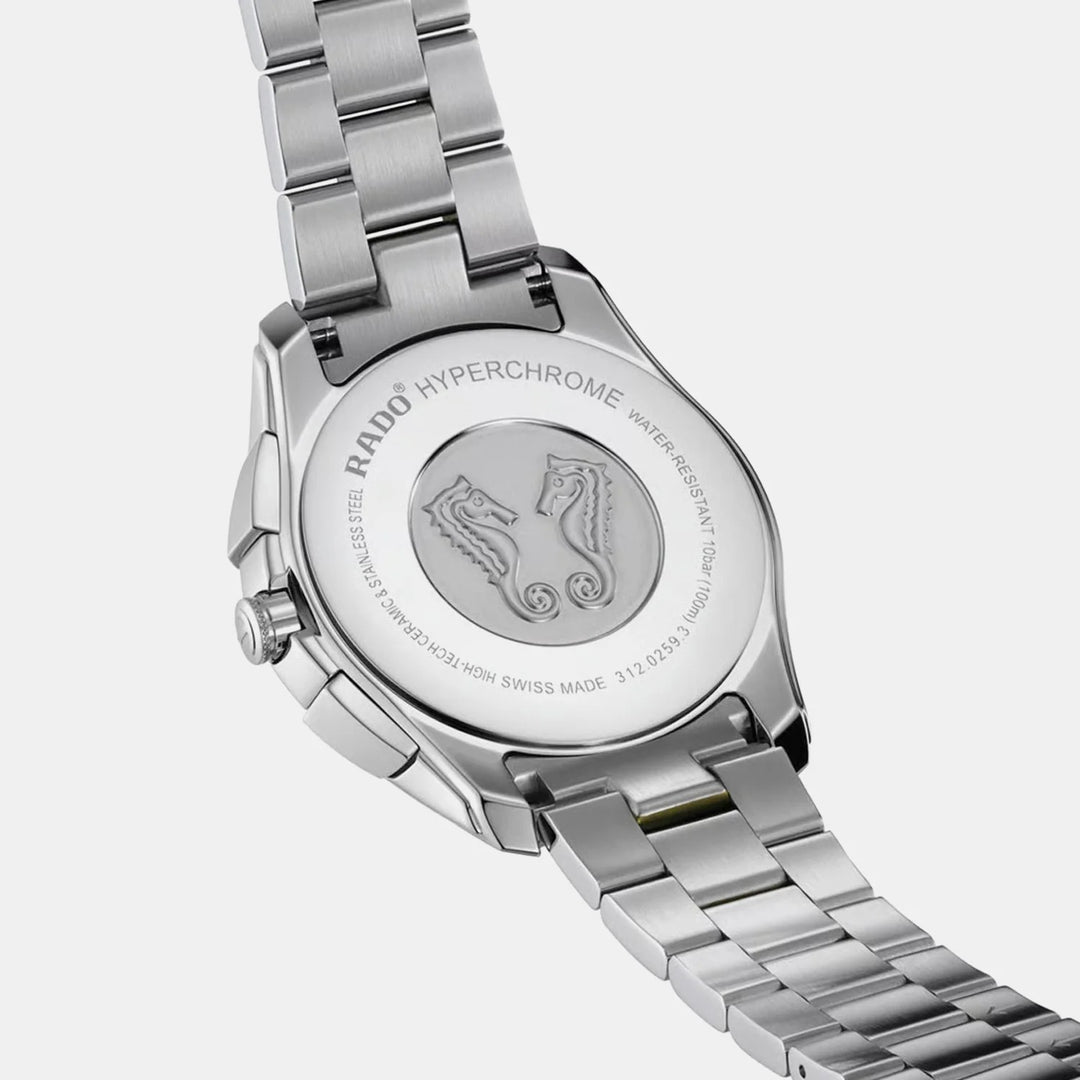 Rado HyperChrome Chronograph 44.9mm Silver Dial Two-Tone Men&