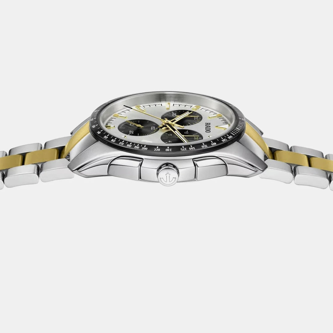 Rado HyperChrome Chronograph 44.9mm Silver Dial Two-Tone Men&