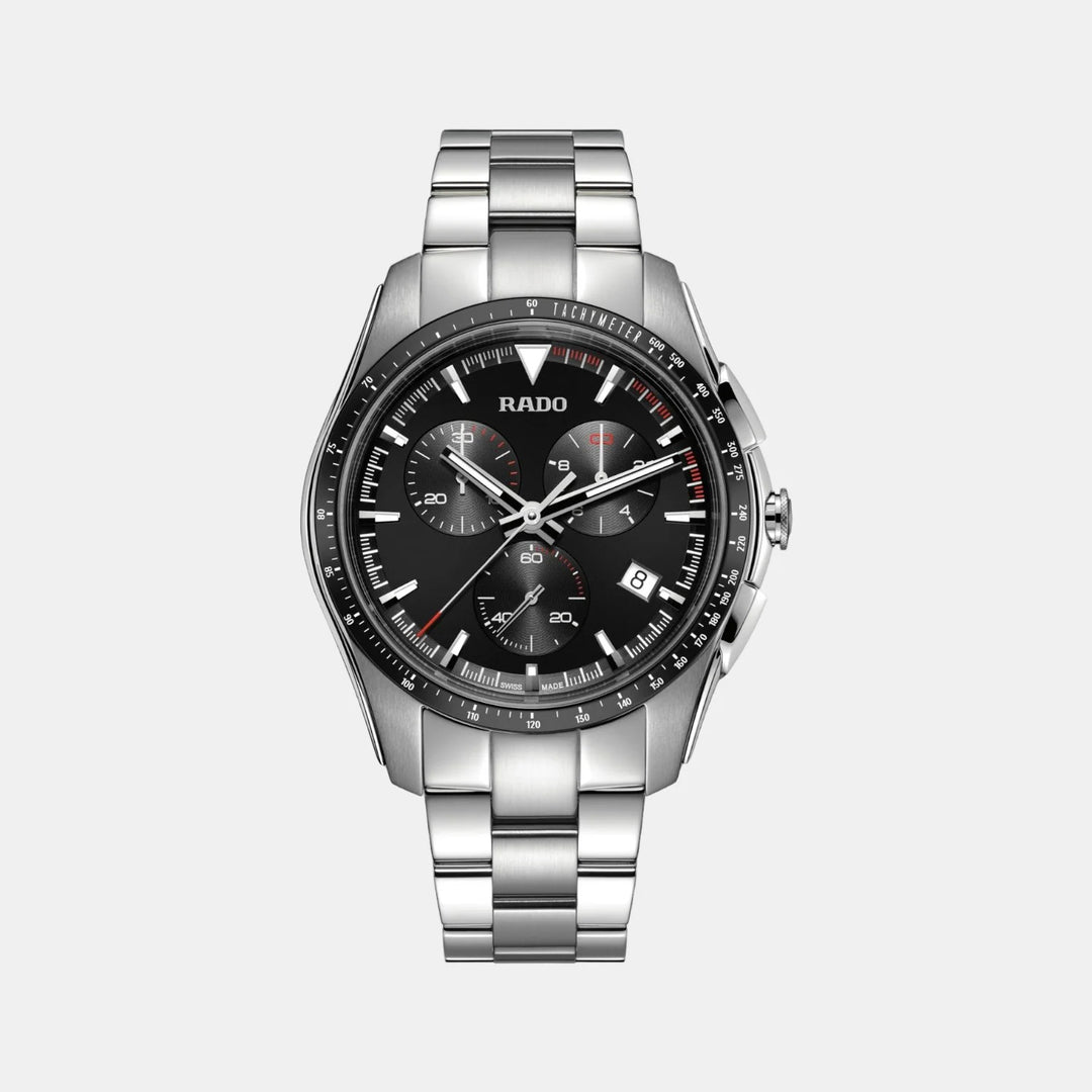 Rado HyperChrome Chronograph 44.9mm Black Dial Black Ceramic Bezel Men&