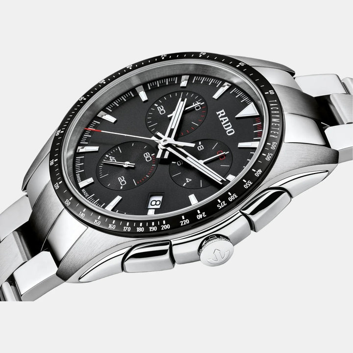 Rado HyperChrome Chronograph 44.9mm Black Dial Black Ceramic Bezel Men&