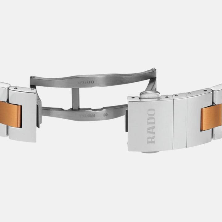 Rado HyperChrome Chronograph 44.9mm Grey Dial Rose Gold Two-Tone Men&