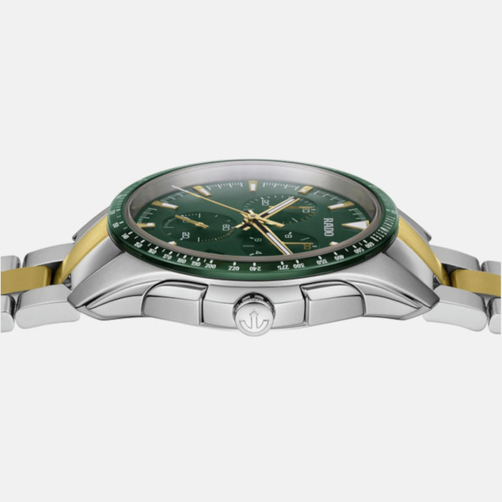 Rado HyperChrome Chronograph 44.9mm Green Dial Two-Tone Men&