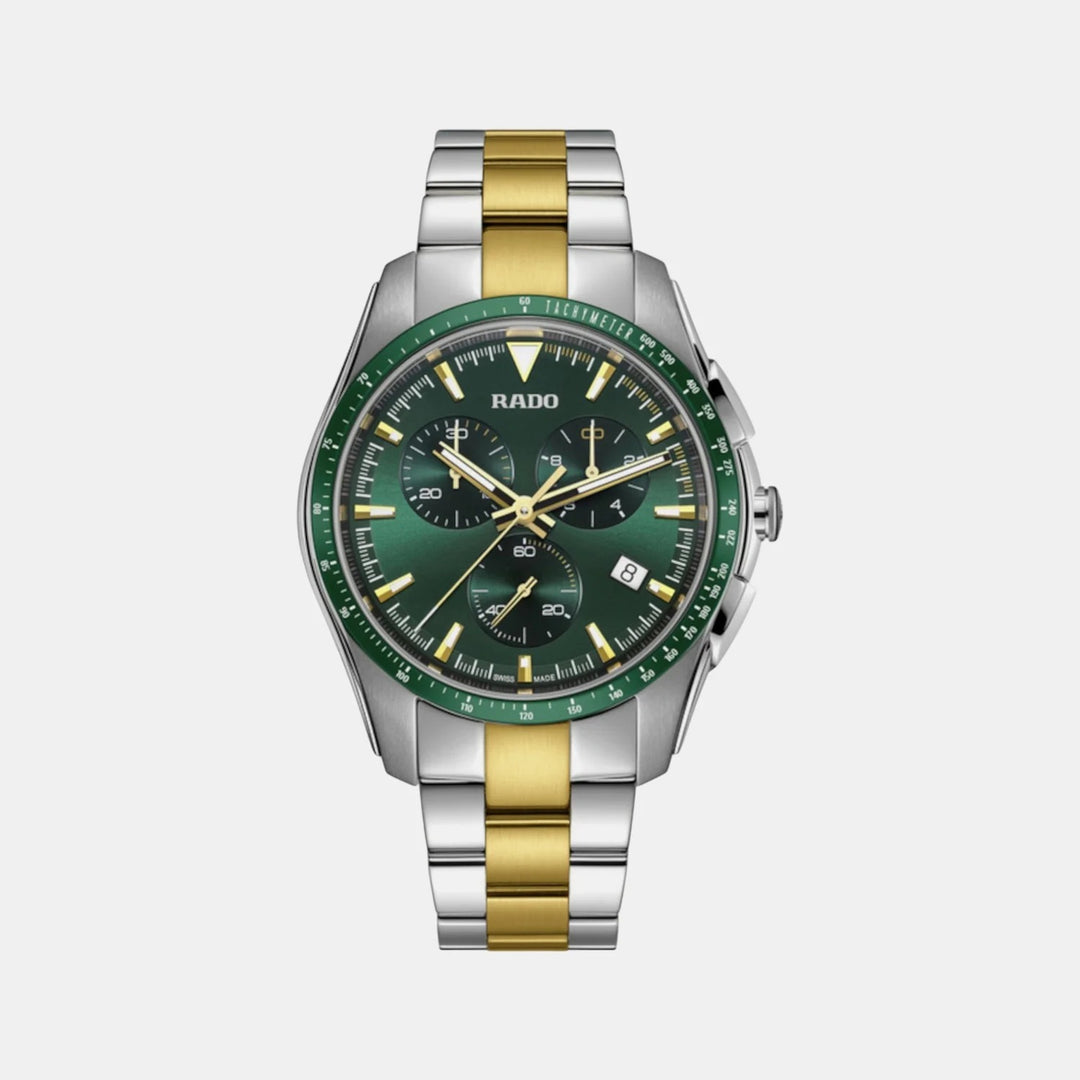 Rado HyperChrome Chronograph 44.9mm Green Dial Two-Tone Men&