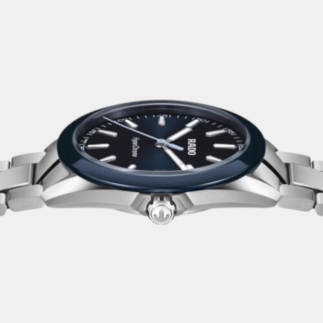 Rado HyperChrome 41.5mm Dark Blue Dial Blue Ceramic Bezel Quartz Men&