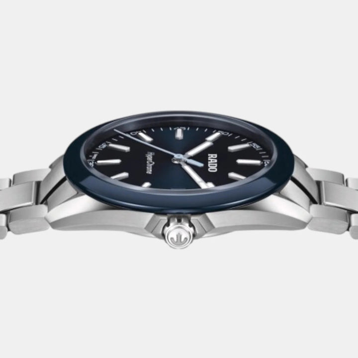 Rado HyperChrome 41.5mm Dark Blue Dial Blue Ceramic Bezel Quartz Men&