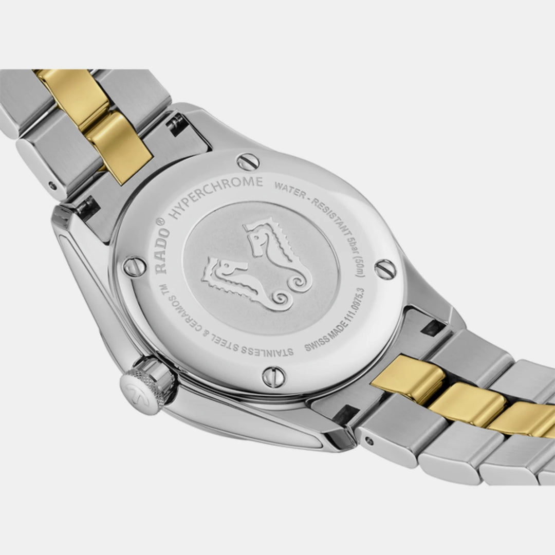 Rado HyperChrome Women 30mm White Mother of Pearl 12 Diamonds Ladies Watch R32975912