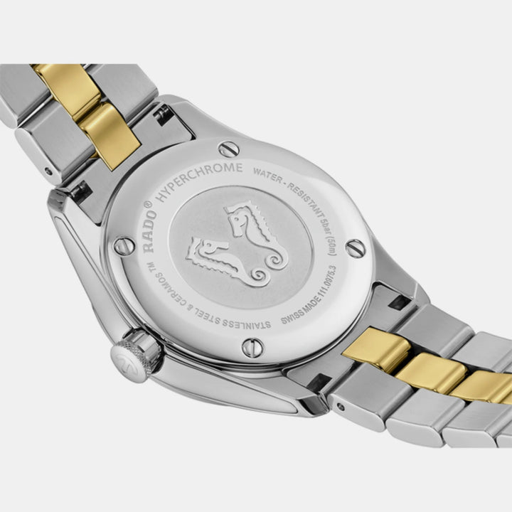 Rado HyperChrome Women 30mm White Mother of Pearl 12 Diamonds Ladies Watch R32975912