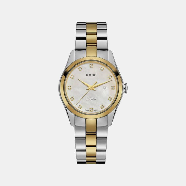 Rado HyperChrome Women 30mm White Mother of Pearl 12 Diamonds Ladies Watch R32975912