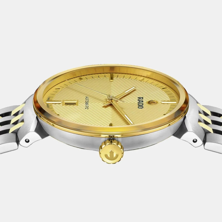 Rado Florence Automatic 39mm Yellow Gold Embossed Dial Unisex Watch R48903253