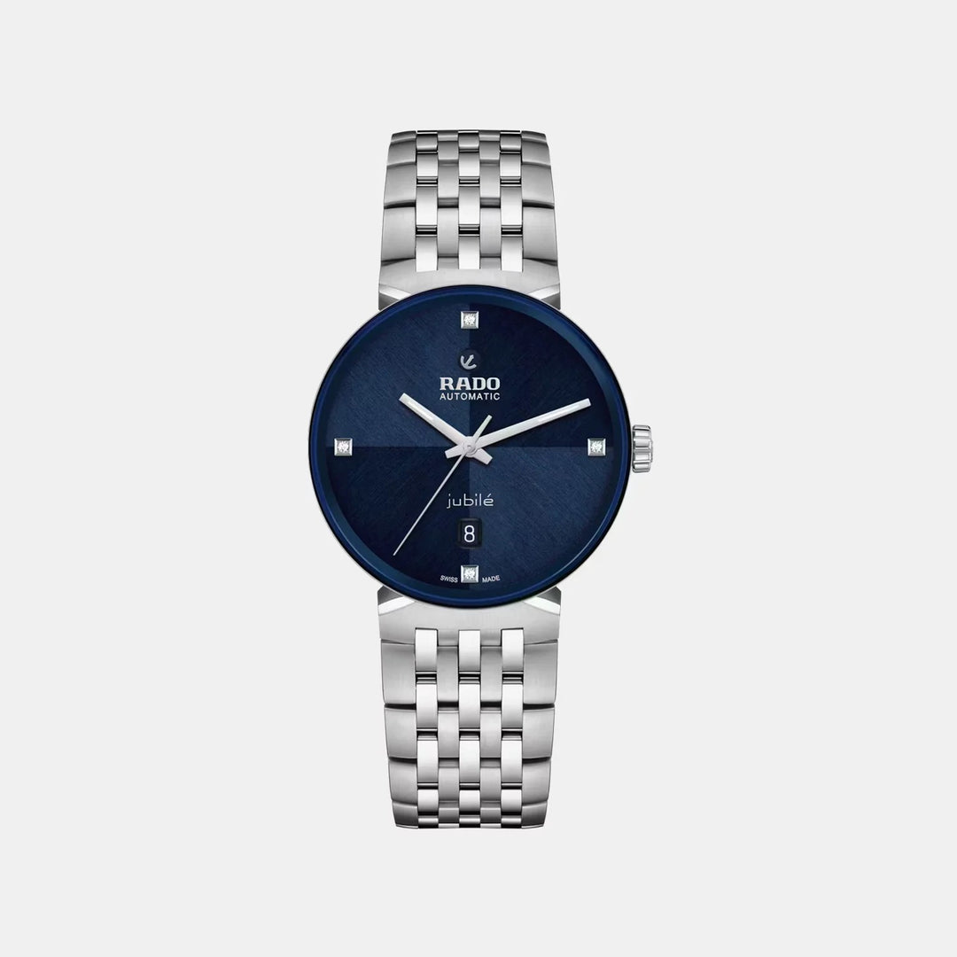 Rado Florence Automatic 39mm Blue Dial 4 Diamond Markers Unisex Watch R48903733