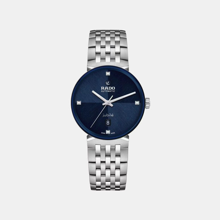Rado Florence Automatic 39mm Blue Dial 4 Diamond Markers Unisex Watch R48903733