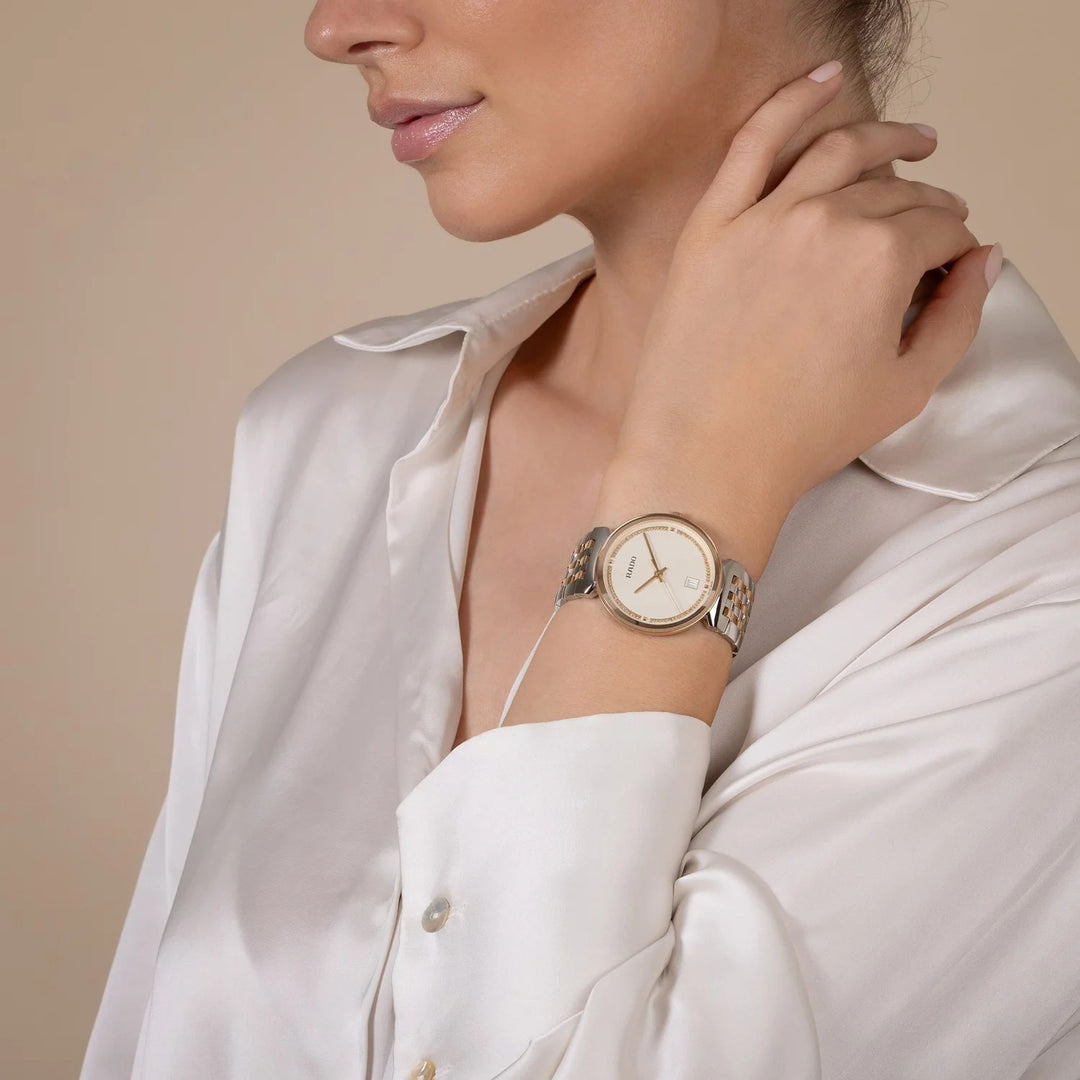 Rado Florence 38mm Champagne Dial Rose Gold Two-Tone Quartz Unisex Watch R48912403