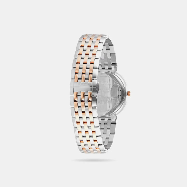 Rado Florence 38mm Brown Dial 12 Diamonds Rose Gold Two-Tone Quartz Watch R48912763