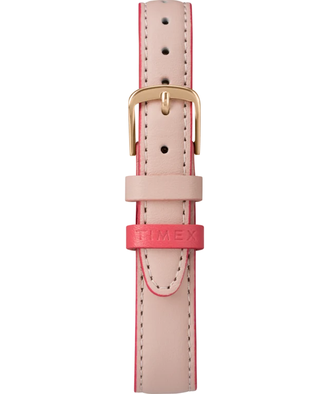 Timex Easy Reader Color Pop 30mm White Dial Pink Leather Women&
