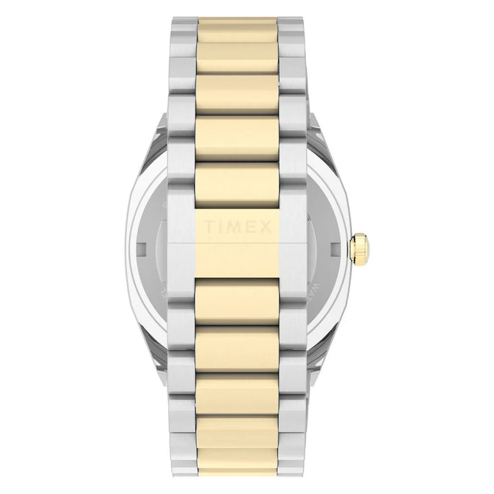 Timex E Line Automatic TV Dial 38mm Silver Dial Steel Bracelet Men&
