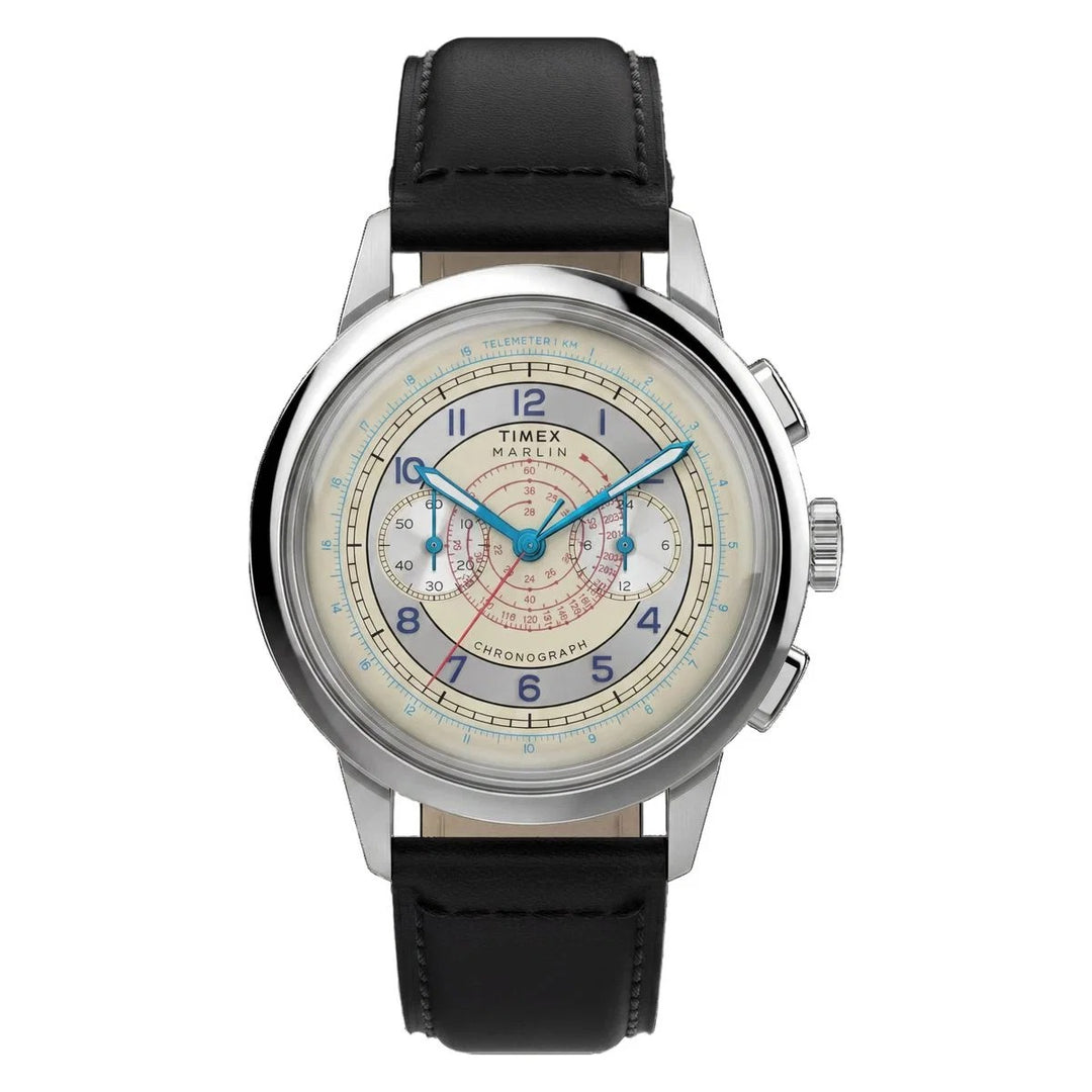 Timex Marlin Watch TW6A01200UJ for Men – Chronograph Leather