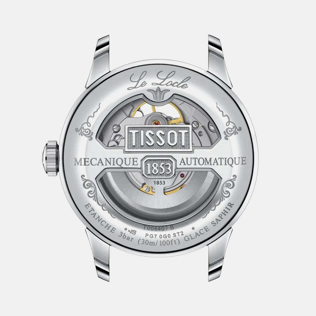 Tissot Le Locle Open Heart Powermatic 80 Watch – 39.3mm Silver Dial | T0064071103302