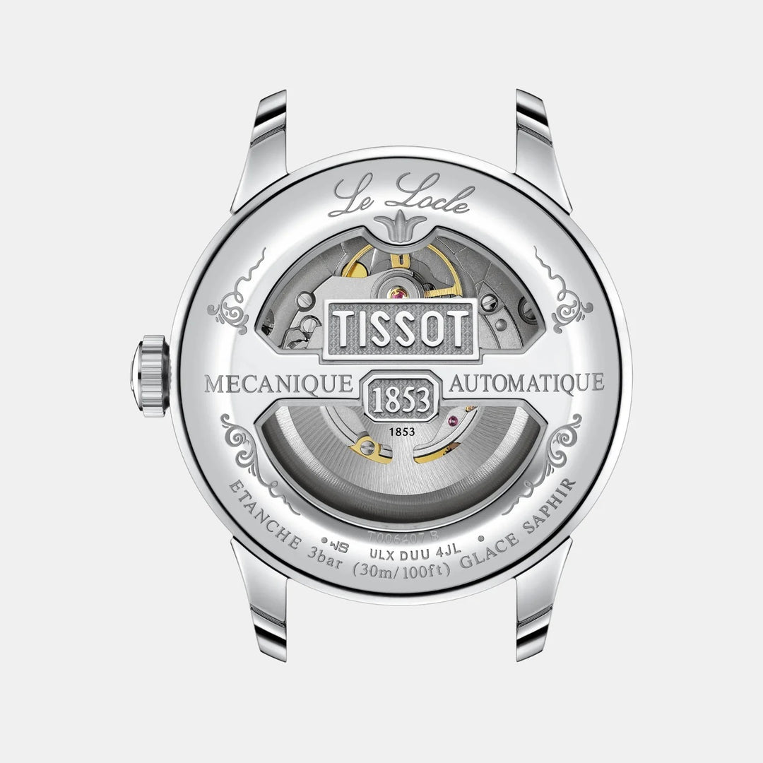 Tissot Le Locle Powermatic 80 Watch – 39.3mm Green Guilloche Dial | T0064071109300