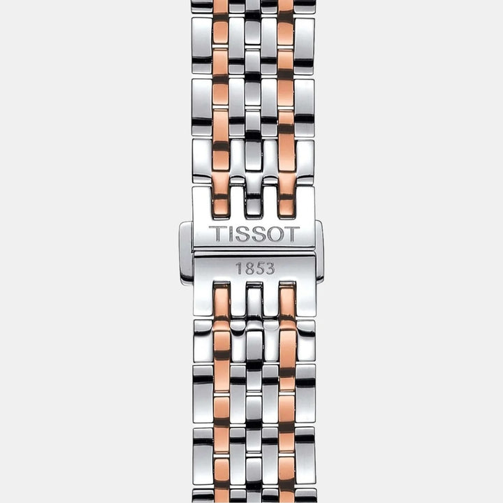 Tissot Le Locle Powermatic 80 Two-Tone Watch – 39.3mm Silver Rose Gold Bracelet | T0064072203300