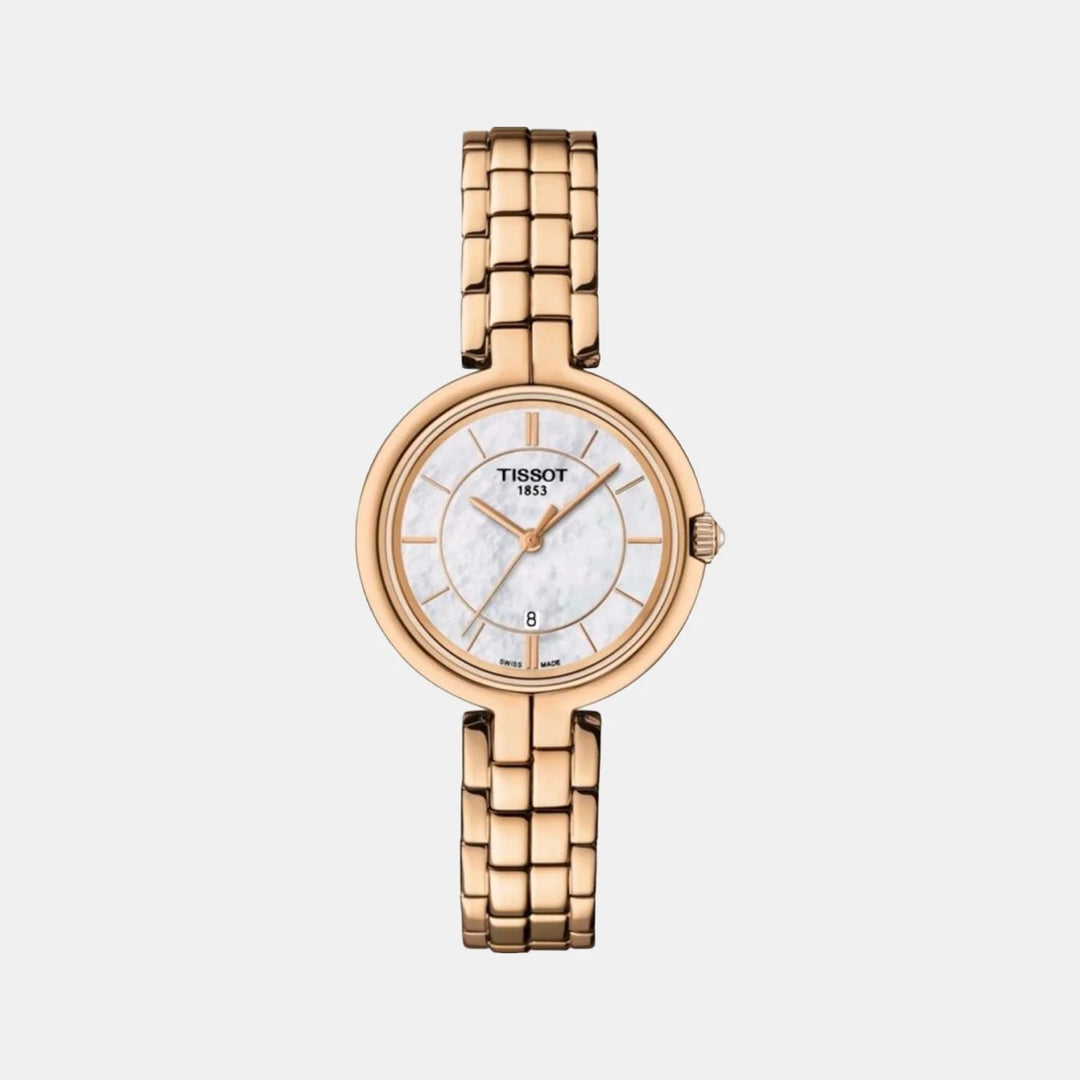 Tissot Flamingo Ladies Rose Gold Watch – 30mm Mother-of-Pearl Dial
