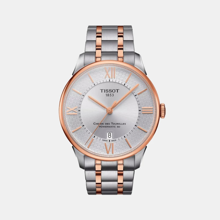 Tissot Chemin des Tourelles Powermatic 80 Helvetic Pride Watch – 42mm Rose Gold Two-Tone