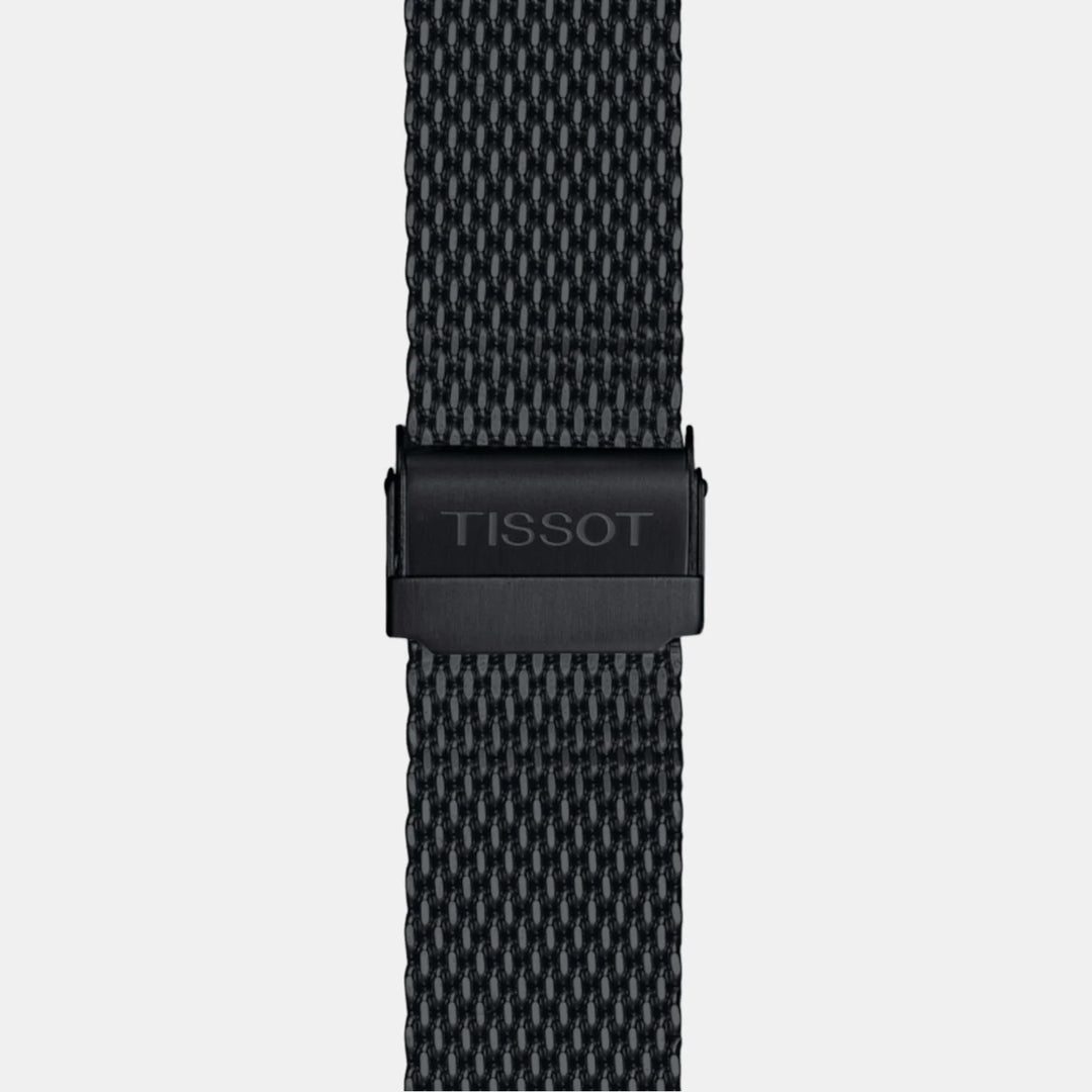 Tissot PR 100 Quartz Chronograph Watch – 41mm Black Dial Black PVD Steel Bracelet