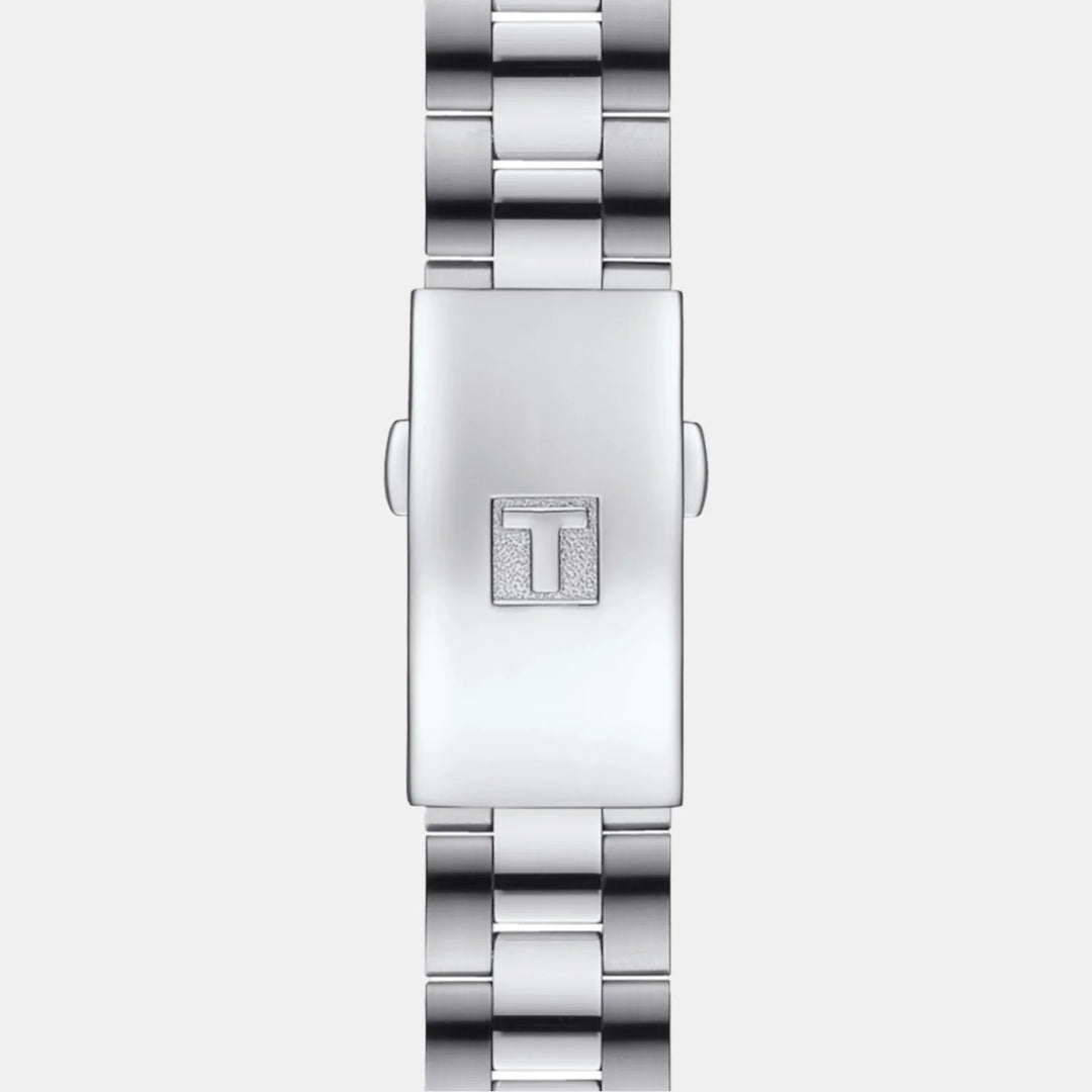 Tissot PR 100 Sport Chic Ladies Watch – 36mm Ice Blue Dial Steel Bracelet