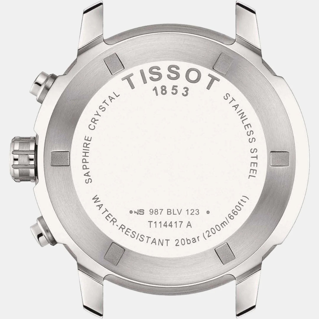 Tissot PRC 200 Quartz Chronograph Watch – 43mm Blue Dial Steel Bracelet