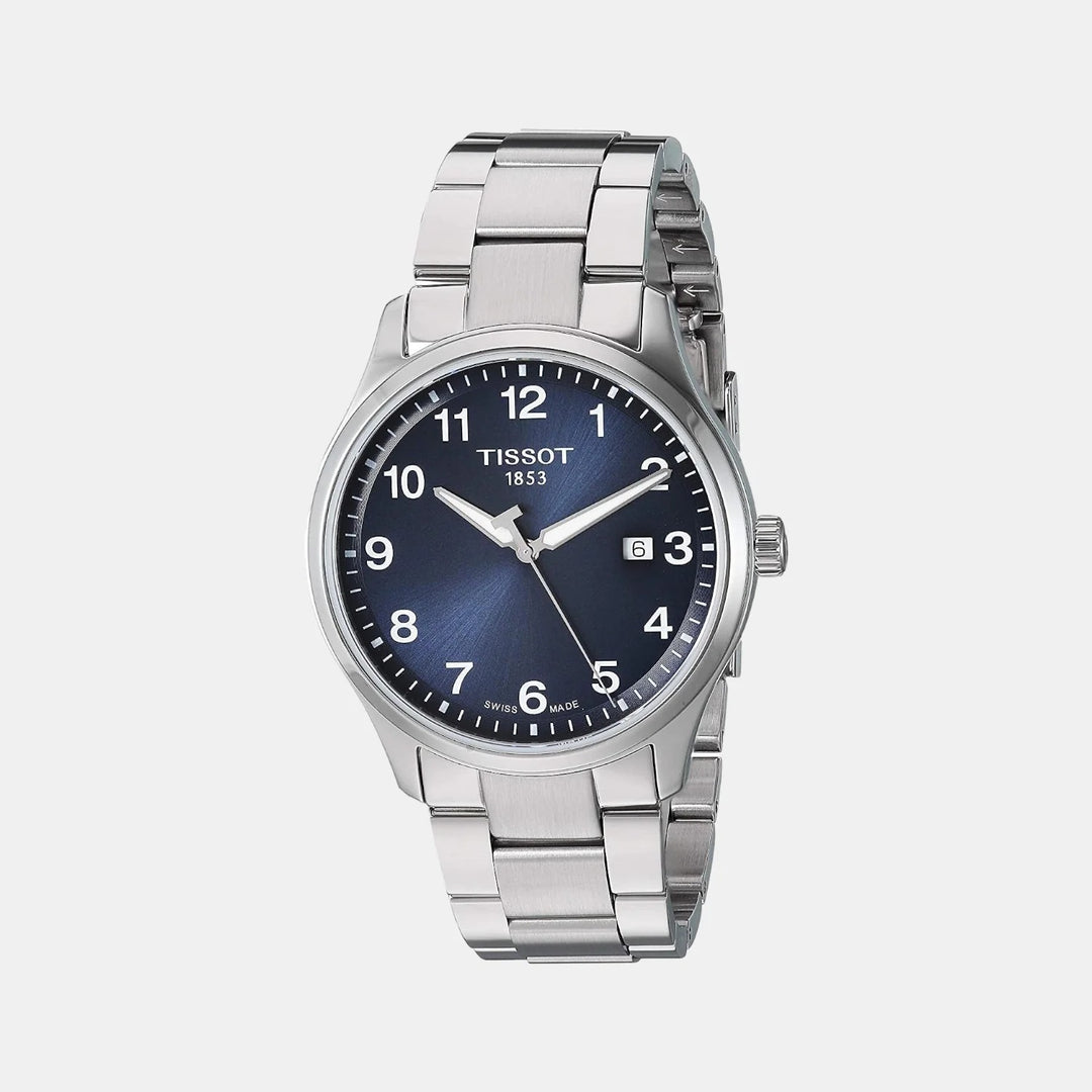 Tissot Gent XL Classic Quartz Watch – 42mm Blue Dial Steel Bracelet