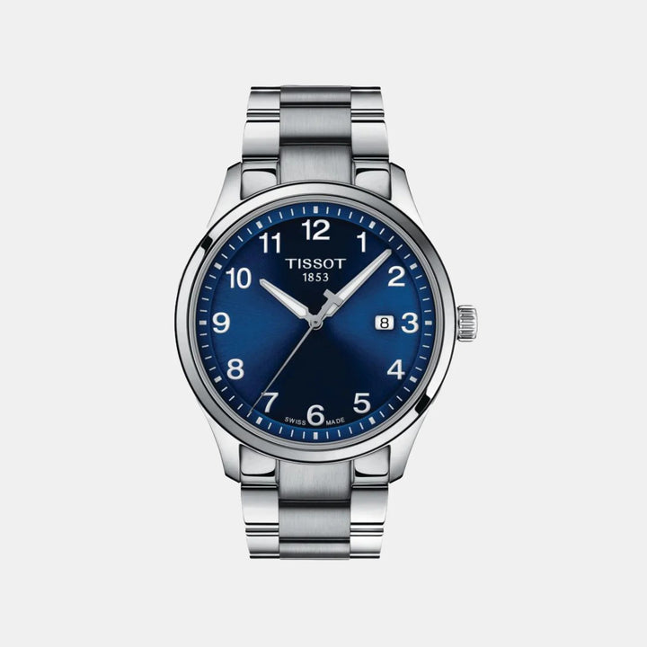 Tissot Gent XL Classic Quartz Watch – 42mm Blue Dial Steel Bracelet
