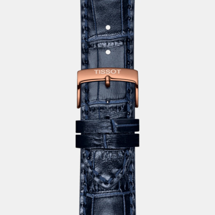 Tissot Chrono XL Classic Quartz Chronograph Watch – 45mm Blue Dial Brown Leather Strap