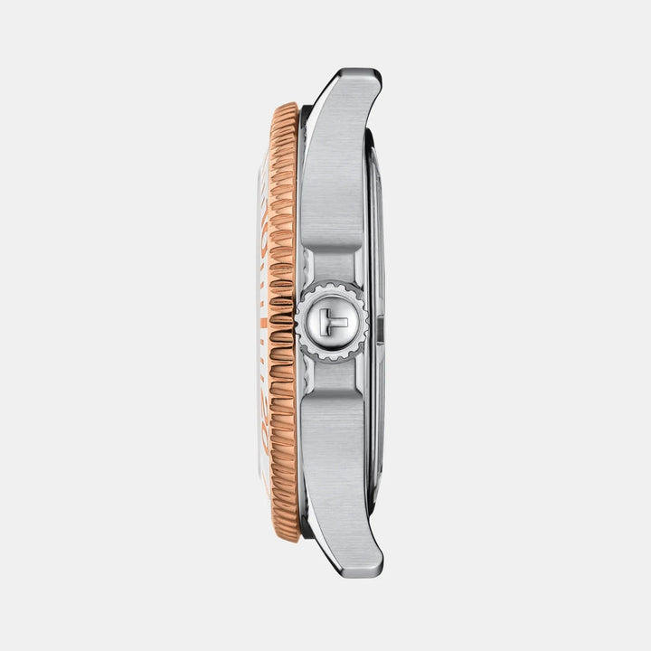 Tissot Seastar 1000 Quartz Watch – 36mm Mother-of-Pearl Dial Two-Tone Rose Gold Bracelet