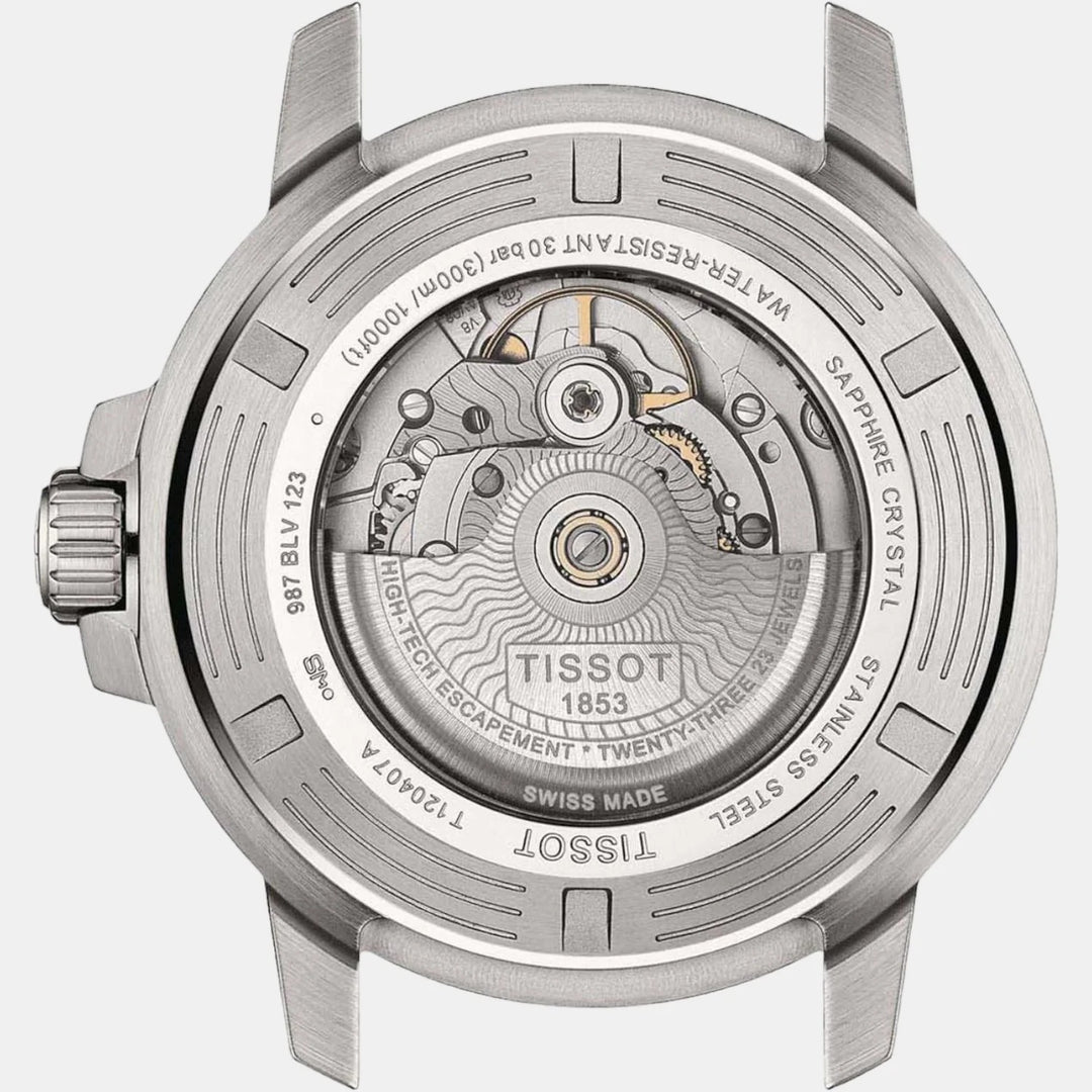 Tissot Seastar 1000 Powermatic 80 Watch – 43mm Blue Dial Steel Bracelet