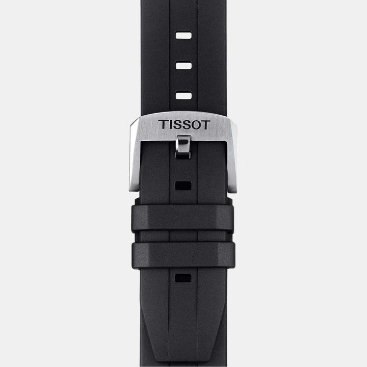Tissot Seastar 1000 Quartz Chronograph Watch – 45.5mm Blue Dial Black Rubber Strap