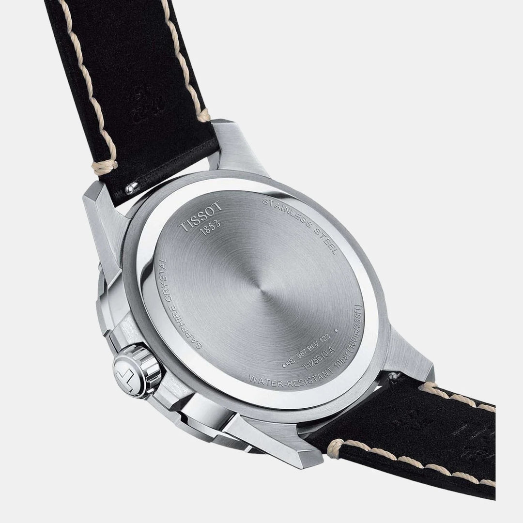 Tissot Supersport Gent Watch – 44mm Blue Dial Blue Leather Strap