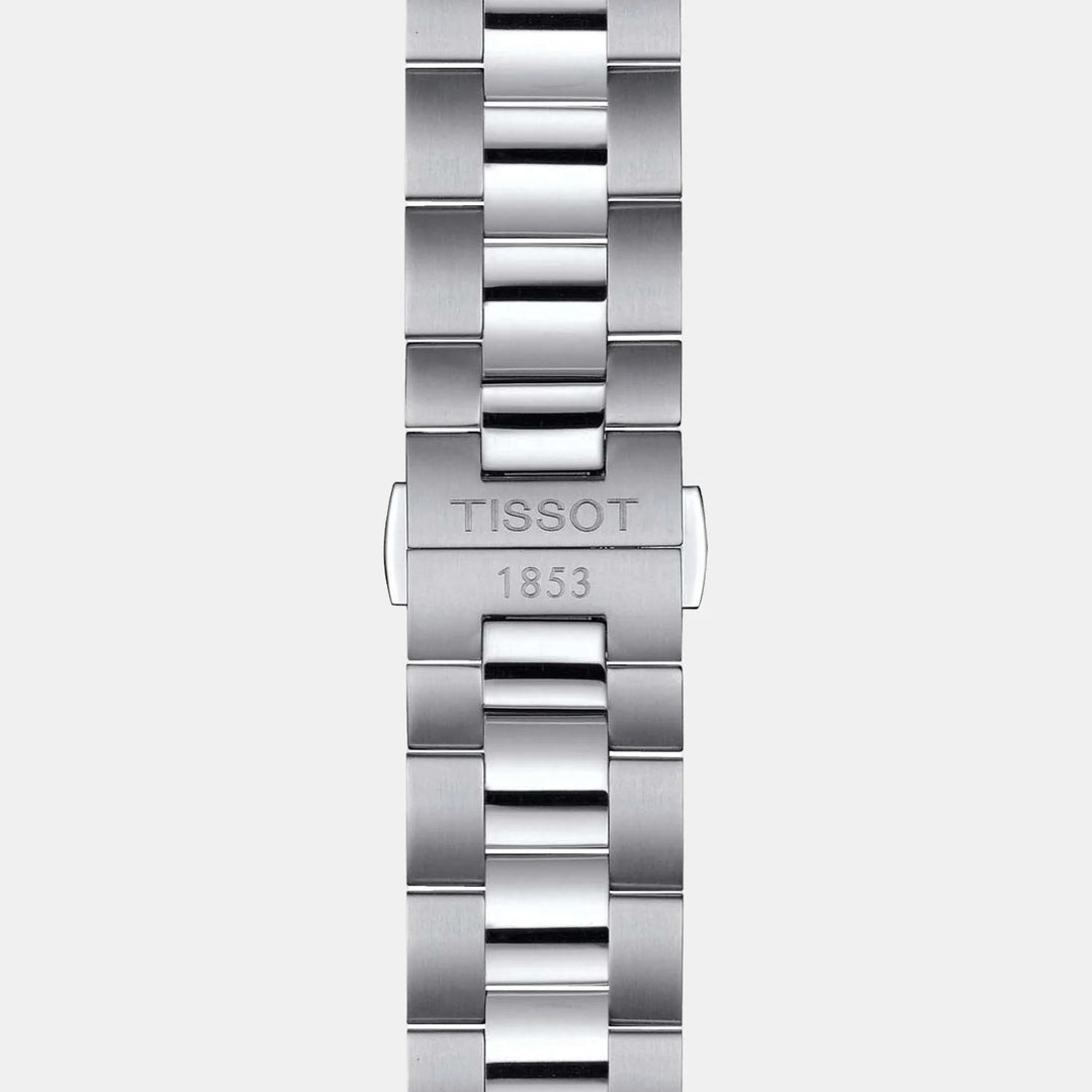 Tissot Gentleman Quartz Watch – 40mm Blue Dial Steel Bracelet