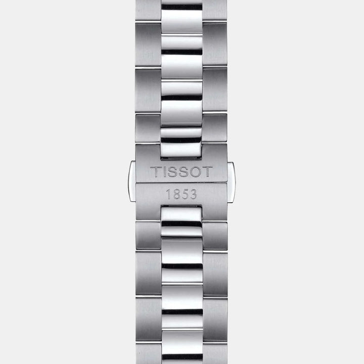 Tissot Gentleman Quartz Watch – 40mm Blue Dial Steel Bracelet