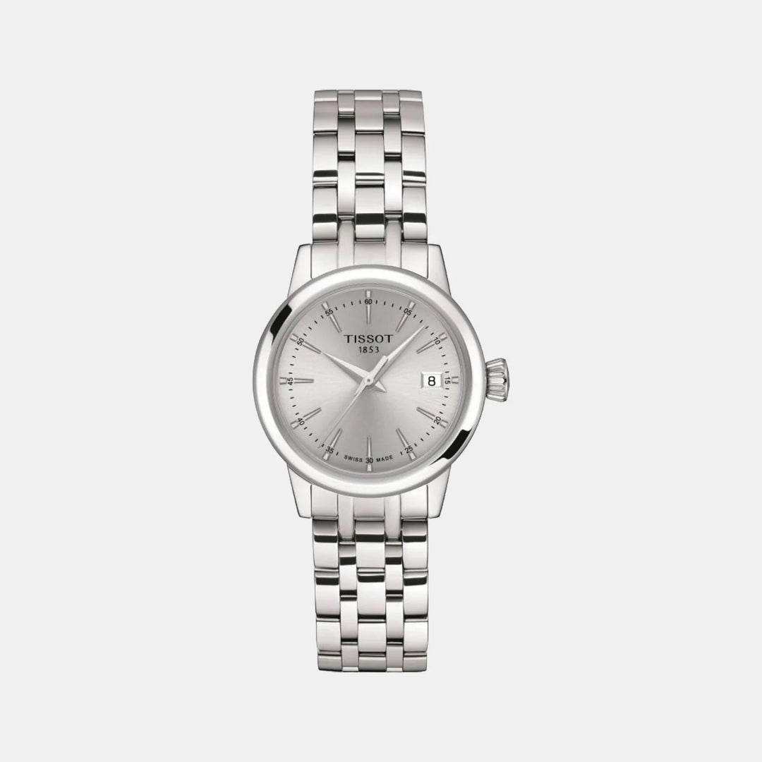 Tissot Classic Dream Lady Watch – 28mm Silver Dial Steel Bracelet