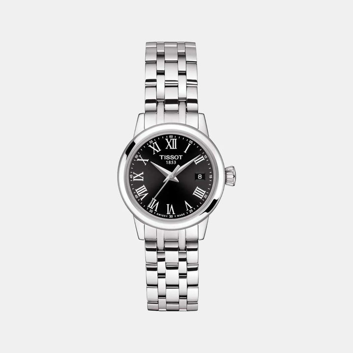 Tissot Classic Dream Lady Watch – 28mm Black Dial Steel Bracelet