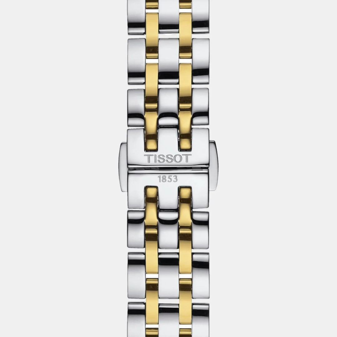 Tissot Classic Dream Lady Watch – 28mm Silver Dial Two-Tone Yellow Gold Bracelet