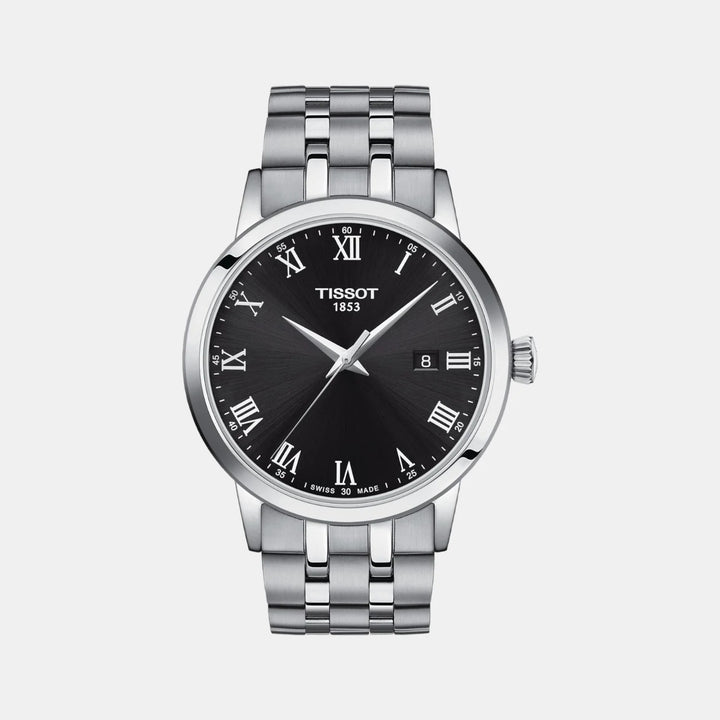 Tissot Classic Dream Gent Watch – 42mm Black Dial Steel Bracelet