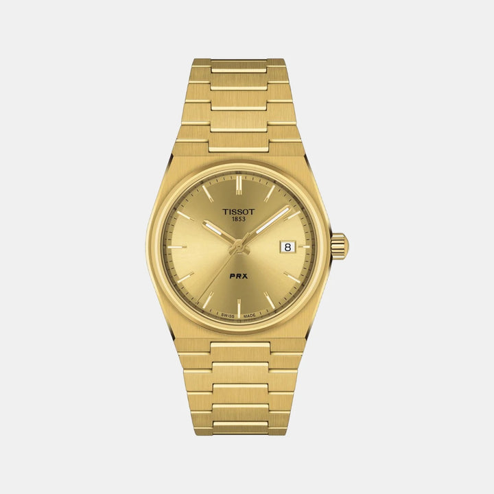 Tissot PRX 35mm Quartz Watch – Champagne Dial Rose Gold PVD